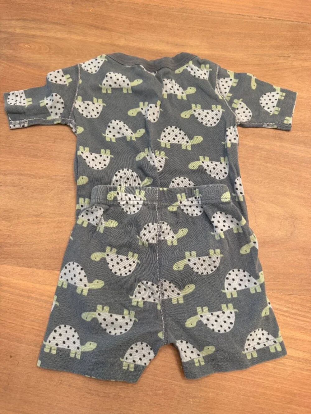 Hanna Andersson Turtle Print Short-Sleeve Pajama Set US 5 / 110cm